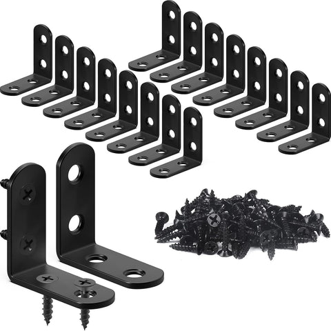 FATLODA 18PCS L Bracket Corner Brace, Stainless Steel Corner Bracket