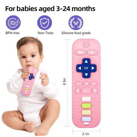 Chuya Silicone Remote Teethers Baby Teething Toys TV Remote Controller