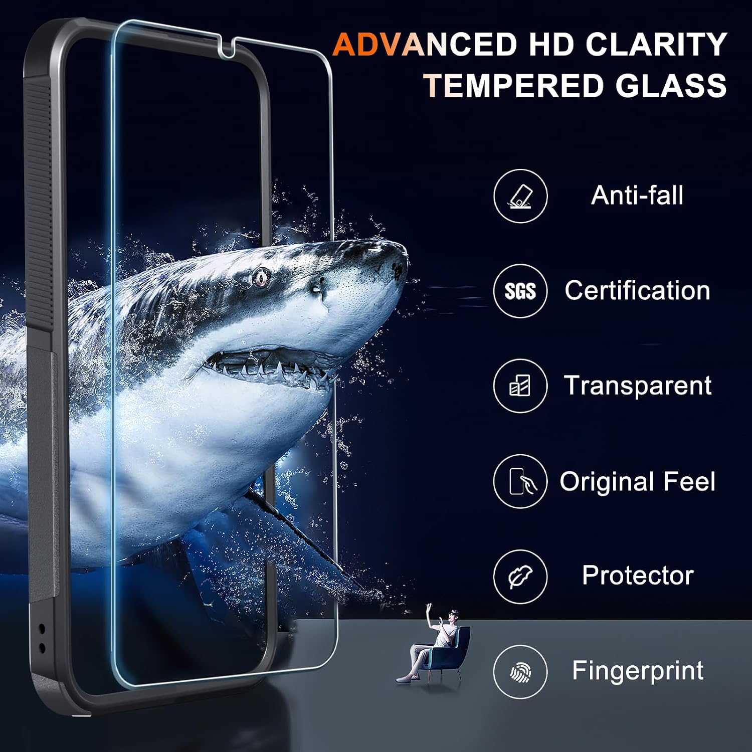 Case for Samsung Galaxy A37 5G Phone with Screen Protector,Black Matte