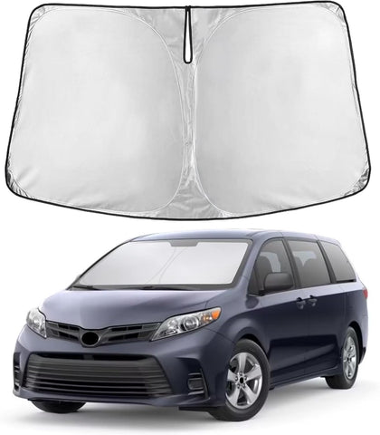 EcoNour Windshield Sunshade Compatible for Toyota Sienna 2011-2019 2020