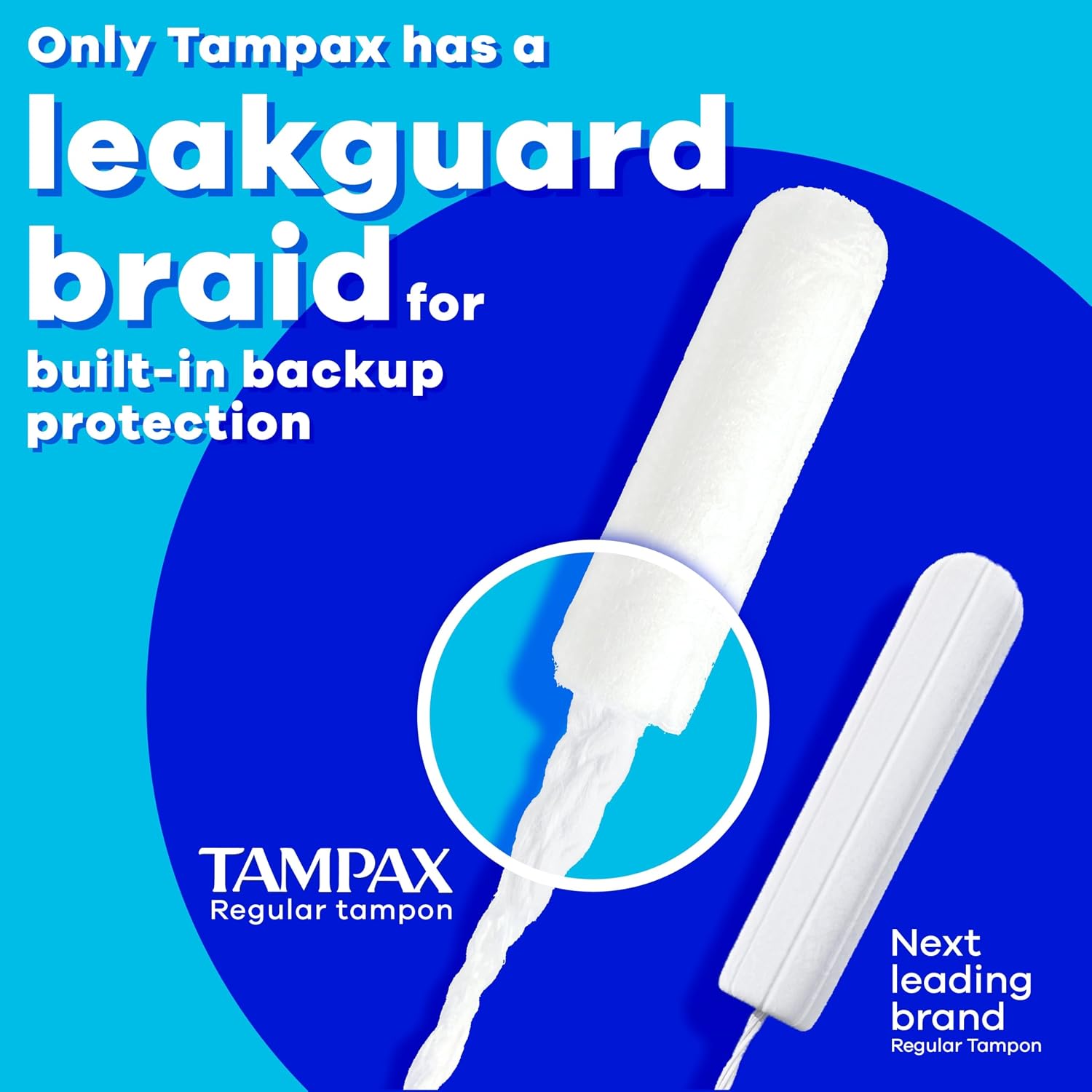 Tampax Pearl Tampons for Women Multipack, with LeakGuard Braid, Light/Regular/Super Absorbency, Unscented, 94 Count (2 Packs of 47) (Packaging May Vary)
