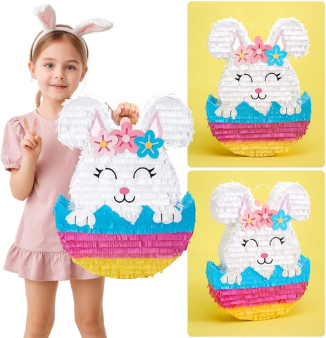 WERNNSAI Easter Bunny Piñata - Easter Rabbit Piñata, Spring Party Decor