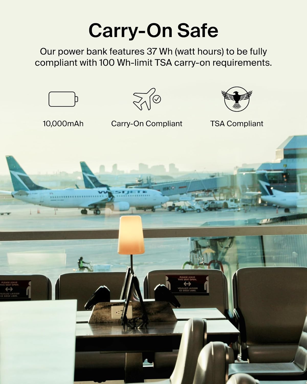 Belkin 10K 23W Portable Charger Power Bank, Integrated USB C and LTG Cables