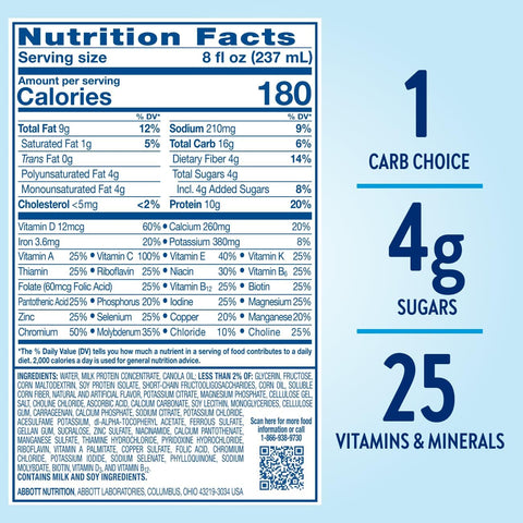 Glucerna Original Nutrition Shake to Support Blood Sugar Management | Diabetes Care Shake, 10g Protein, Ready-to-Drink Meal or Snack Replacement for Adults, 180 Calories, Butter Pecan, 24 Pack