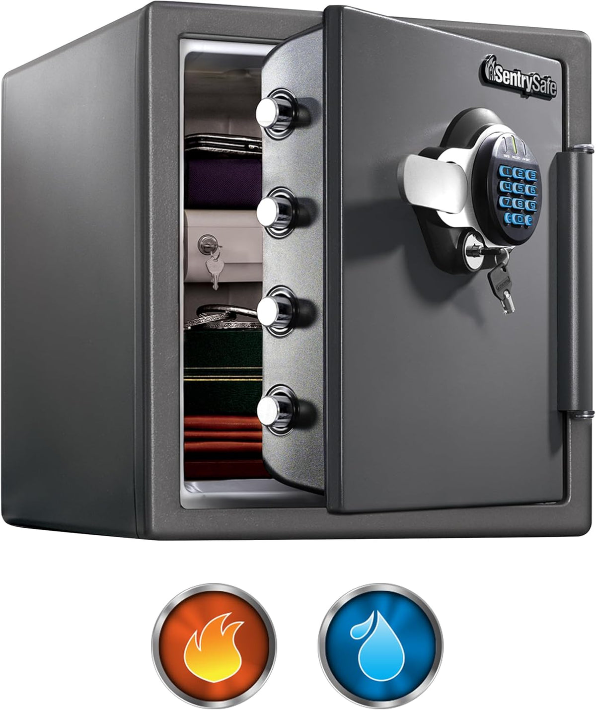 SentrySafe 2-Hour Fireproof Safe, Digital Keypad, 1.2 Cu Ft, STW123GTC