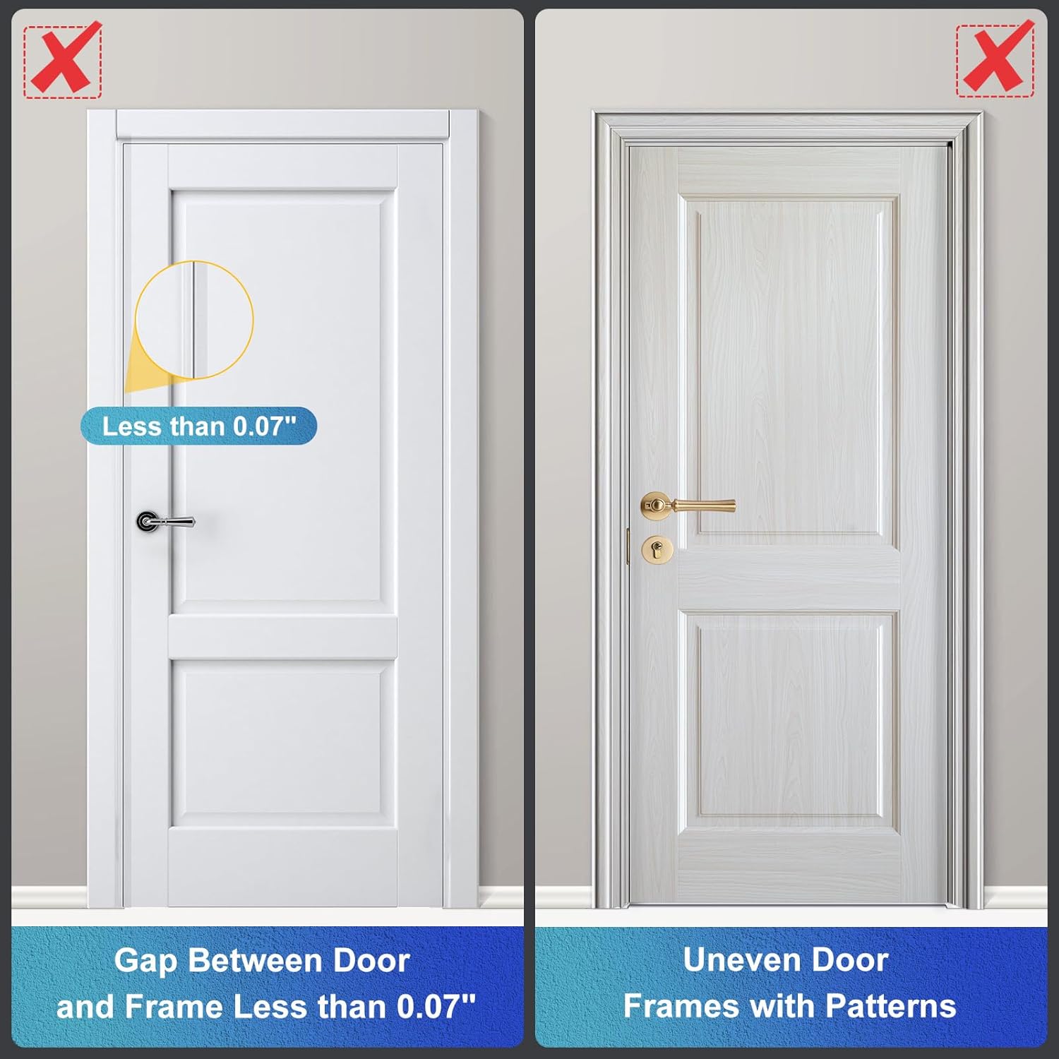 Door Reinforcement Lock, Home Security Door Lock, Child Proof, Black
