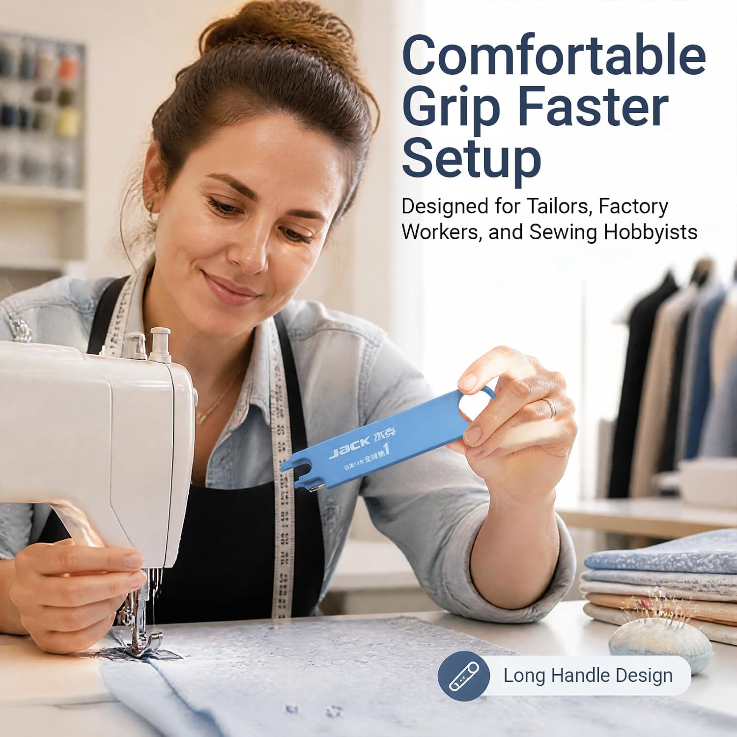 Jack Quick Needle Threader for Sewing Machine, 3-in-1 Sewing Supplies