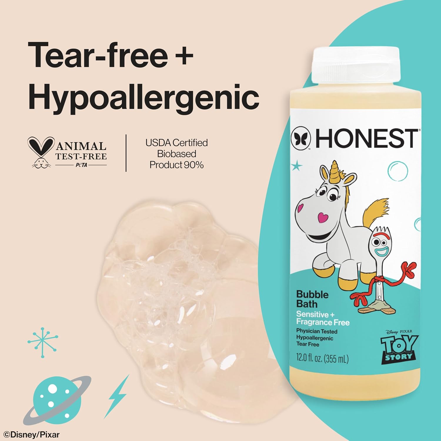 The Honest Company Bubble Bath, Disney and Pixar's Toy Story, Unscented