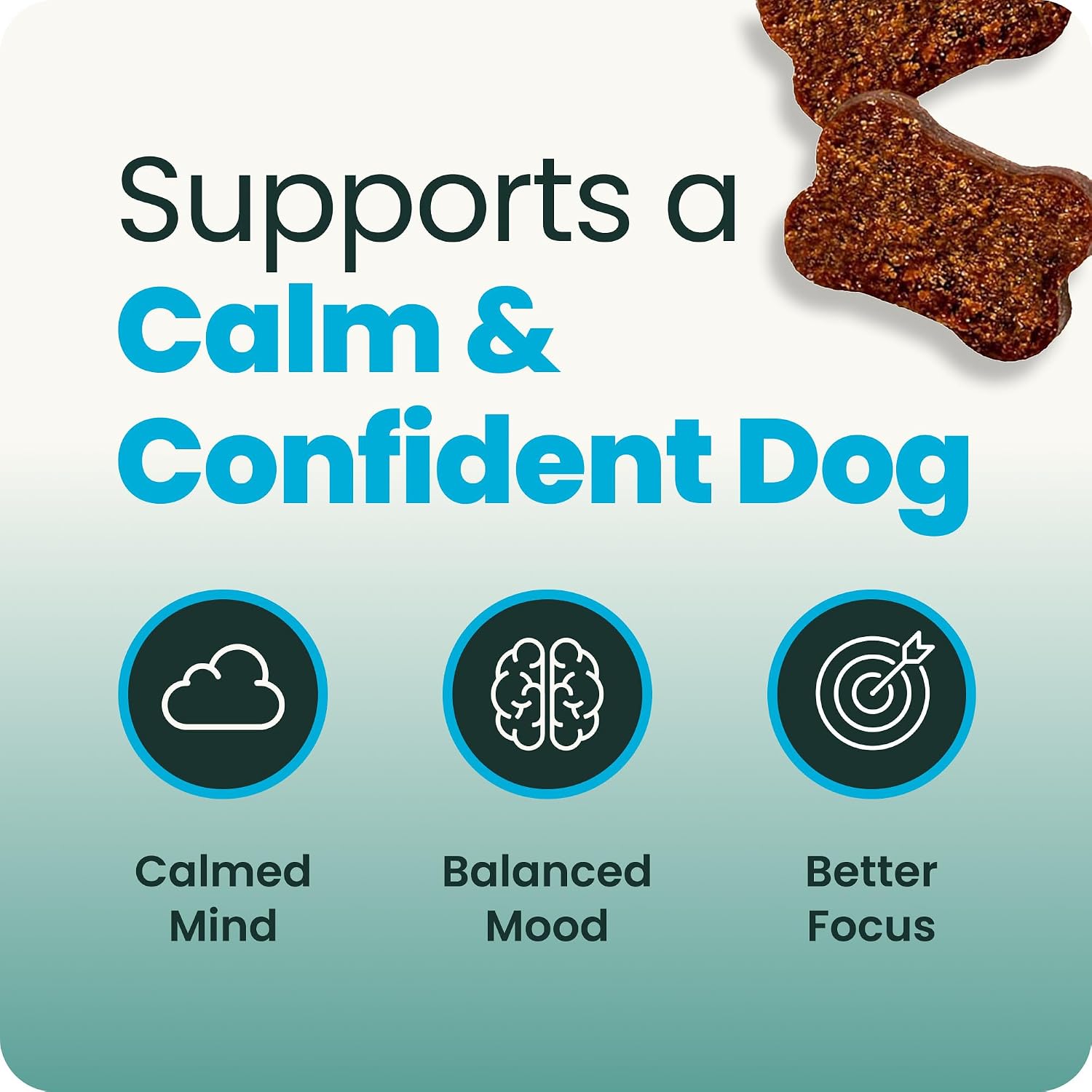 VetriScience Calm & Confident Chews for Dogs, Chicken, 120 Count