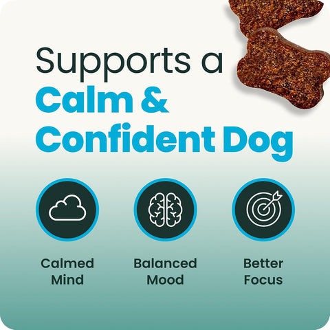 VetriScience Calm & Confident Chews for Dogs, Chicken, 120 Count
