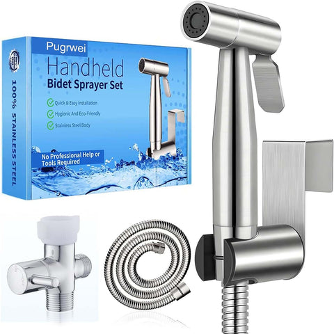 Handheld Bidet Sprayer-Bidet Attachment for Toilet, Premium Stainless Steel
