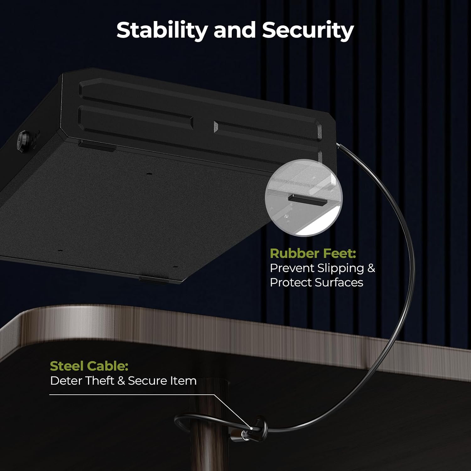 ONNAIS Large Biometric Gun Safe for Handgun with Fingerprint Keypad Lock