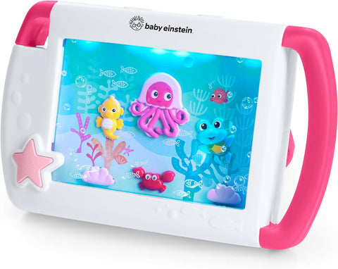 Baby Einstein On-the-Go Sea Dreams Soother, Pink, Portable Baby Sound Machine with Music & Lights, for Newborns 0+ Months