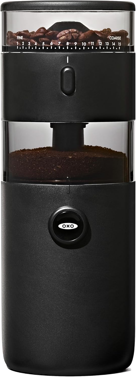 OXO Brew Compact Conical Burr Electric Coffee Bean Grinder - 50g Capacity