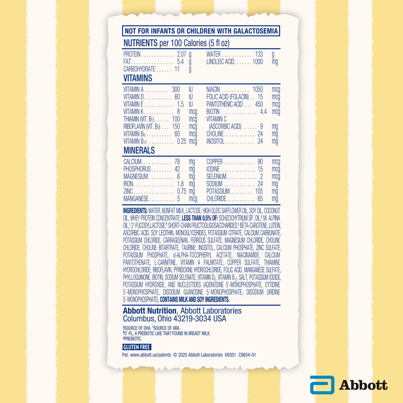 Similac Dual Prebiotic Blend, Baby Formula With Iron, Ready to Feed, 0-12 Months, 8-fl-oz Bottle, Pack of 24