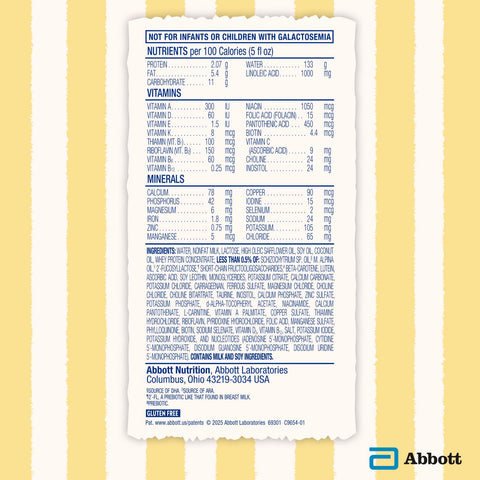 Similac Dual Prebiotic Blend, Baby Formula With Iron, Ready to Feed, 0-12 Months, 8-fl-oz Bottle, Pack of 24
