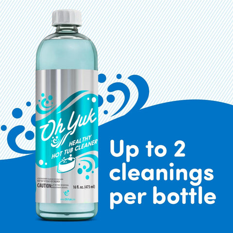 Oh Yuk Healthy Hot Tub Cleaner, Hot Tub Cleaner for Indoor and Outdoor Hot Tubs and Spas - 16 Ounces