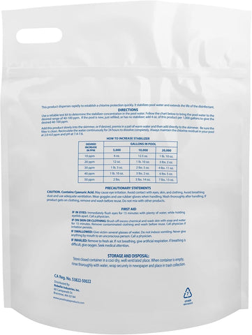 Pool Mate 7-Pounds Premium Pool Stabilizer and Conditioner