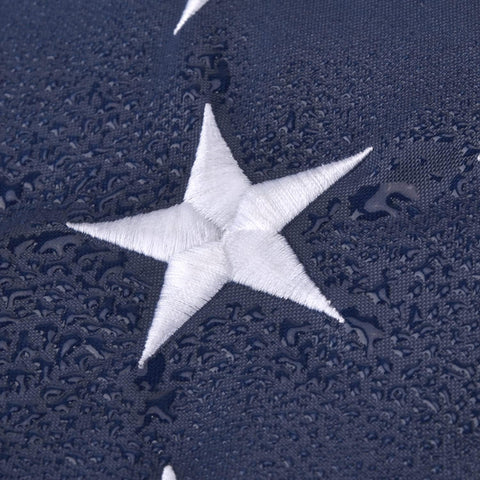 American Flag 2x3 FT, US Flag USA High Wind with Embroidered Stars, Sewn Stripes, Brass Grommets, Durable USA Flag Outdoor Outside