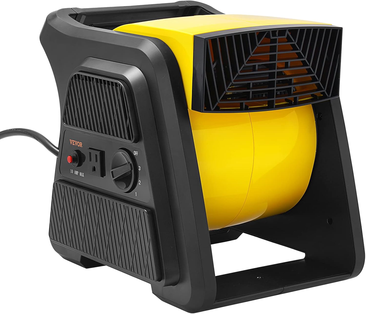 VEVOR Pivoting Utility Fan, 600 CFM High Velocity Floor Blower for Drying
