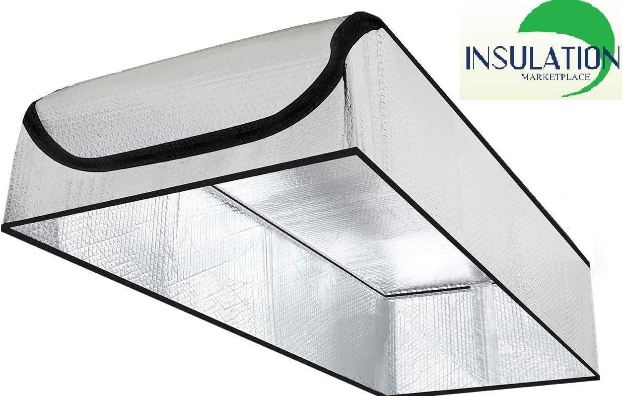 25"x54"x11" Attic Door Insulation Cover, R-15 - Pure Aluminum