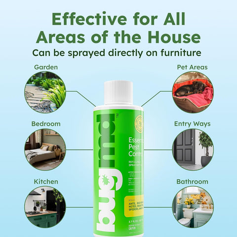 BugMD Ant Killer and Bug Spray Concentrate - Plant-Powered (3.7 oz)