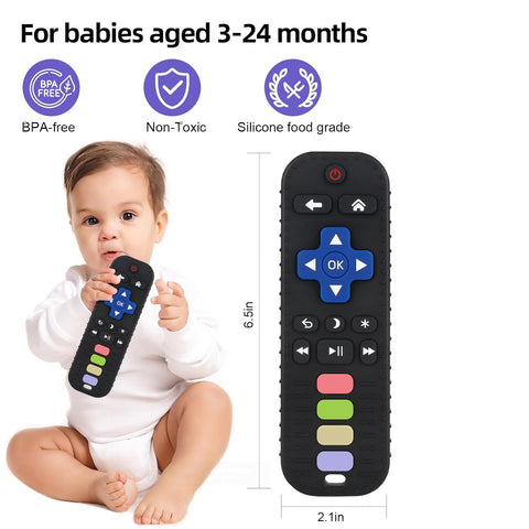 Chuya Silicone Baby Teether Chew Toy for Babies 3-24 Months