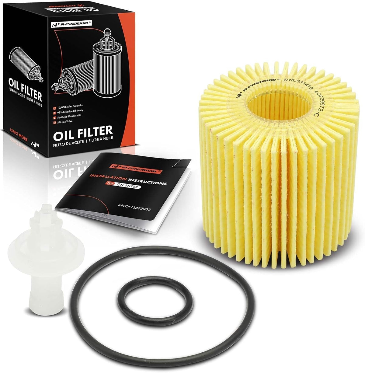 A-Premium 10K Miles Protection Cartridge Engine Oil Filter