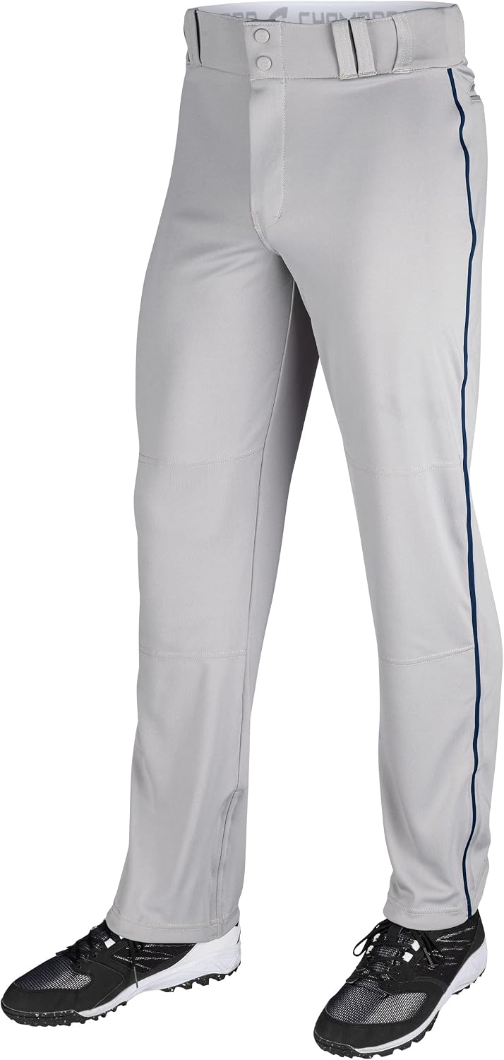 CHAMPRO Boys Triple Crown Open-Bottom Baseball Pants with Braid