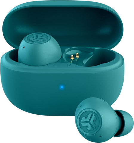 JLab Go Pop ANC, True Wireless Earbuds, Active Noise Cancelling, Bluetooth Earbuds with Charging Case, Teal