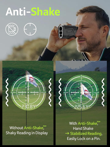 Acer Gadget Golf Rangefinder with Slope On/Off, 800/1200Yards, Golf Gifts