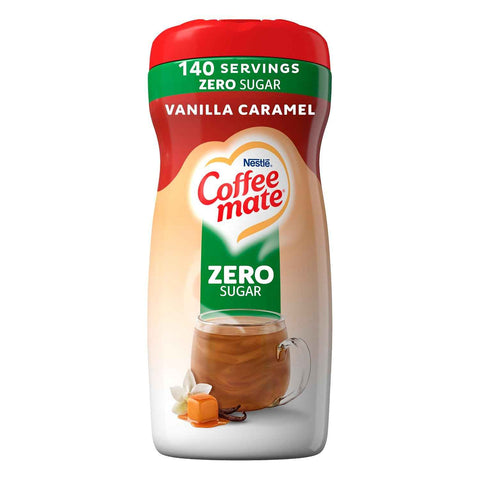 Coffee-mate Vanilla Caramel, Zero Sugar Powdered Coffee Creamer, 10.2 Ounce (Pack of 6) | Powdered coffee creamer; vanilla caramel; zero sugar; 6 x 10.2 oz