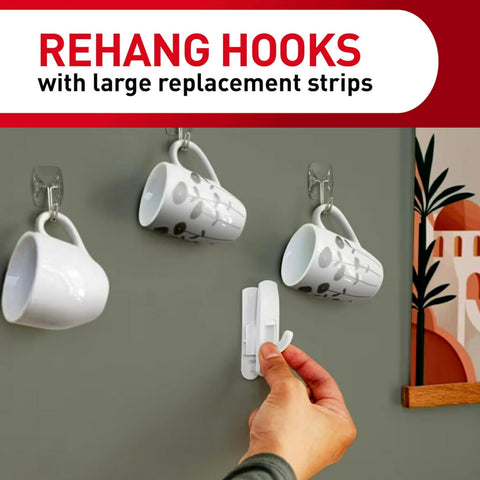 Command Indoor Large Replacement Strips, 20 Strips