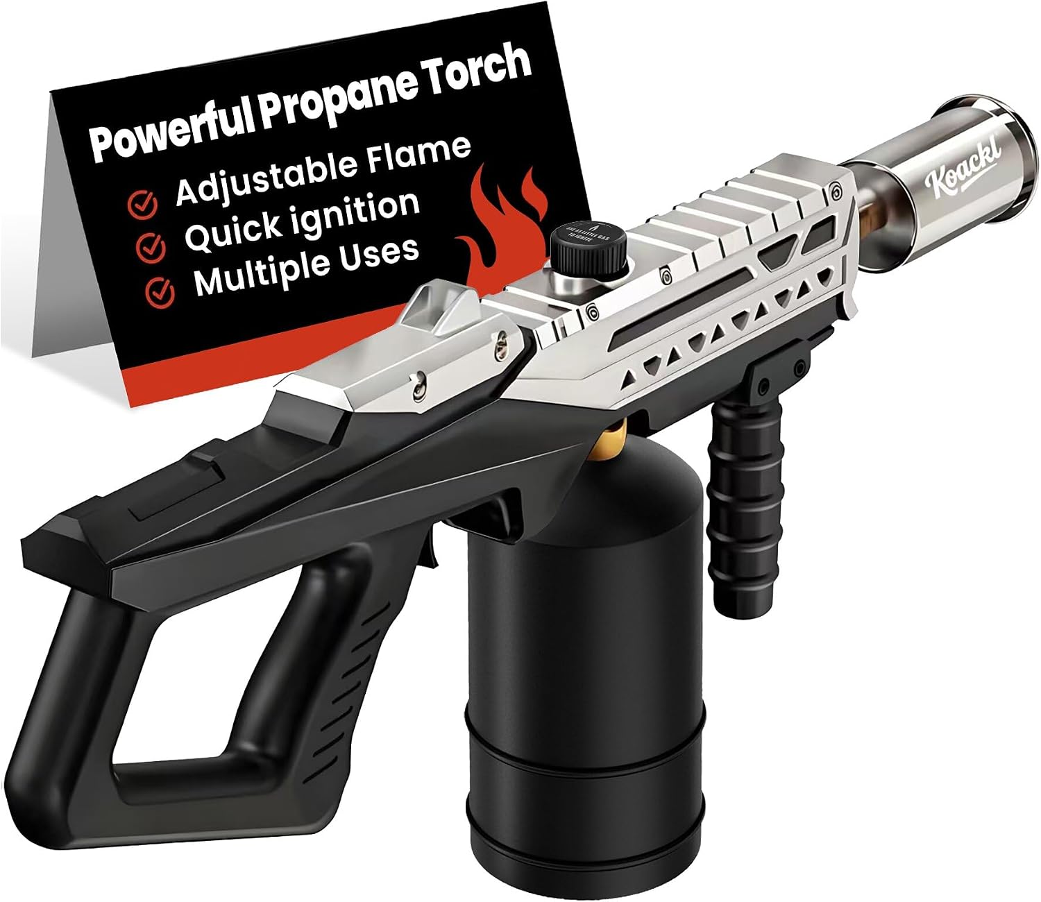 KOACKL 24" CSA Propane Torch Gun 2372°F Adjustable Flame Campfire