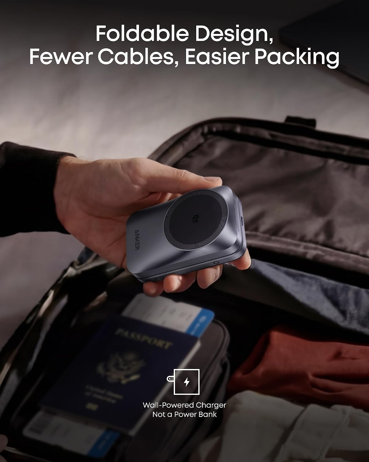 Anker Prime 25W Qi2.2-Certified Palm-Sized 3-in-1 Foldable MagSafe Charger