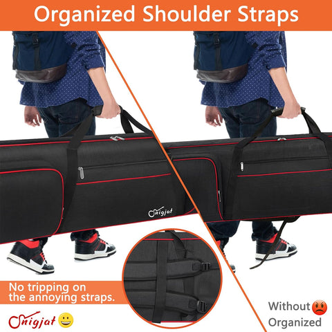 SNIGJAT 88 Key Keyboard Case Soft with Adjustable Padded Shoulder Straps