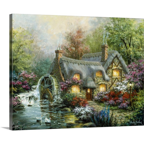 CANVAS ON DEMAND Country Retreat Canvas Wall Art Print by Nicky Boehme, Contemporary, Home Decor, Artwork, 10" x8in