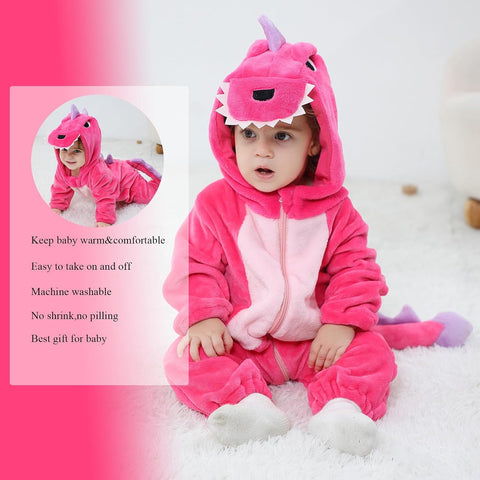 TONWHAR Animal Costume for Infants & Toddlers - Boys & Girls One-Piece Romper Jumpsuit for Halloween & Daily Playwear