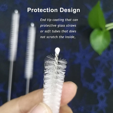 Straw Cleaner Brush Extend 12 inch, Extra Wide 12mm diam Pipe Cleaners, Extra Long Straw Brush for Sippy Cup, Water Bottle and Tubes, Drinking Straw Cleaning brush Set 10 Pack