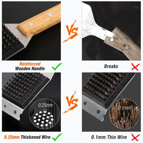 SIMPLETASTE Grill Brush and Scraper for BBQ