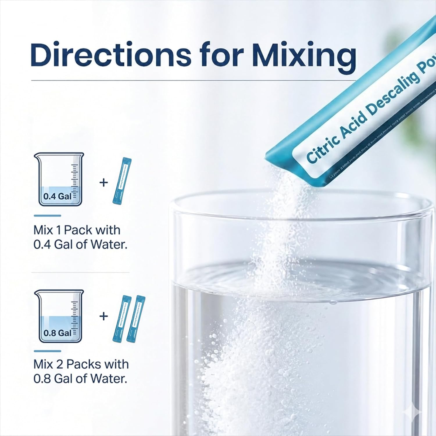 VIBOFROST Ice Maker Cleaner & Descaler, 6 Use & Individually Packed