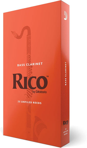 D’Addario Woodwinds - Rico Bass Clarinet Reeds - REA0315 - Strength 1.5, 3-Pack