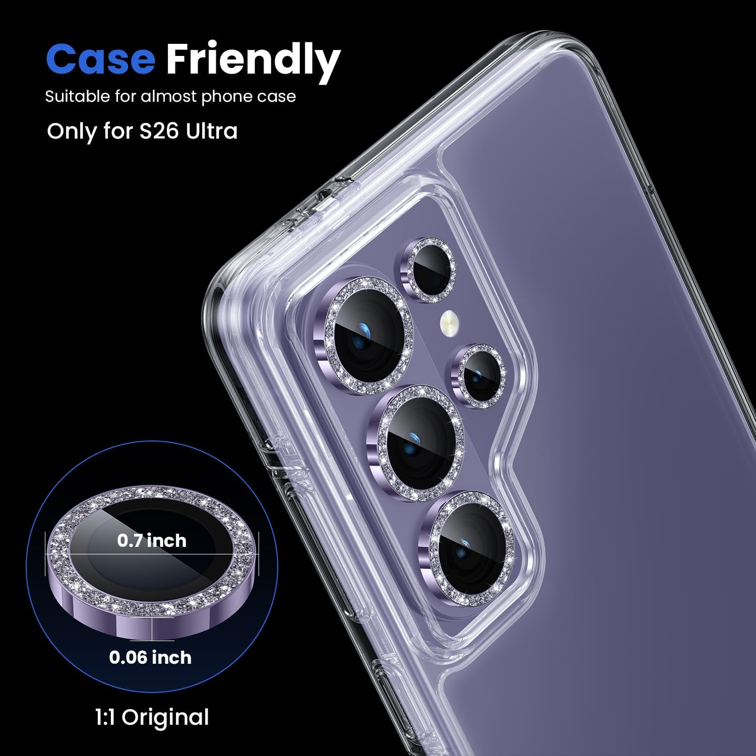 WSKEN for Samsung Galaxy S26 Ultra Camera Lens Protector - Ultra Thin
