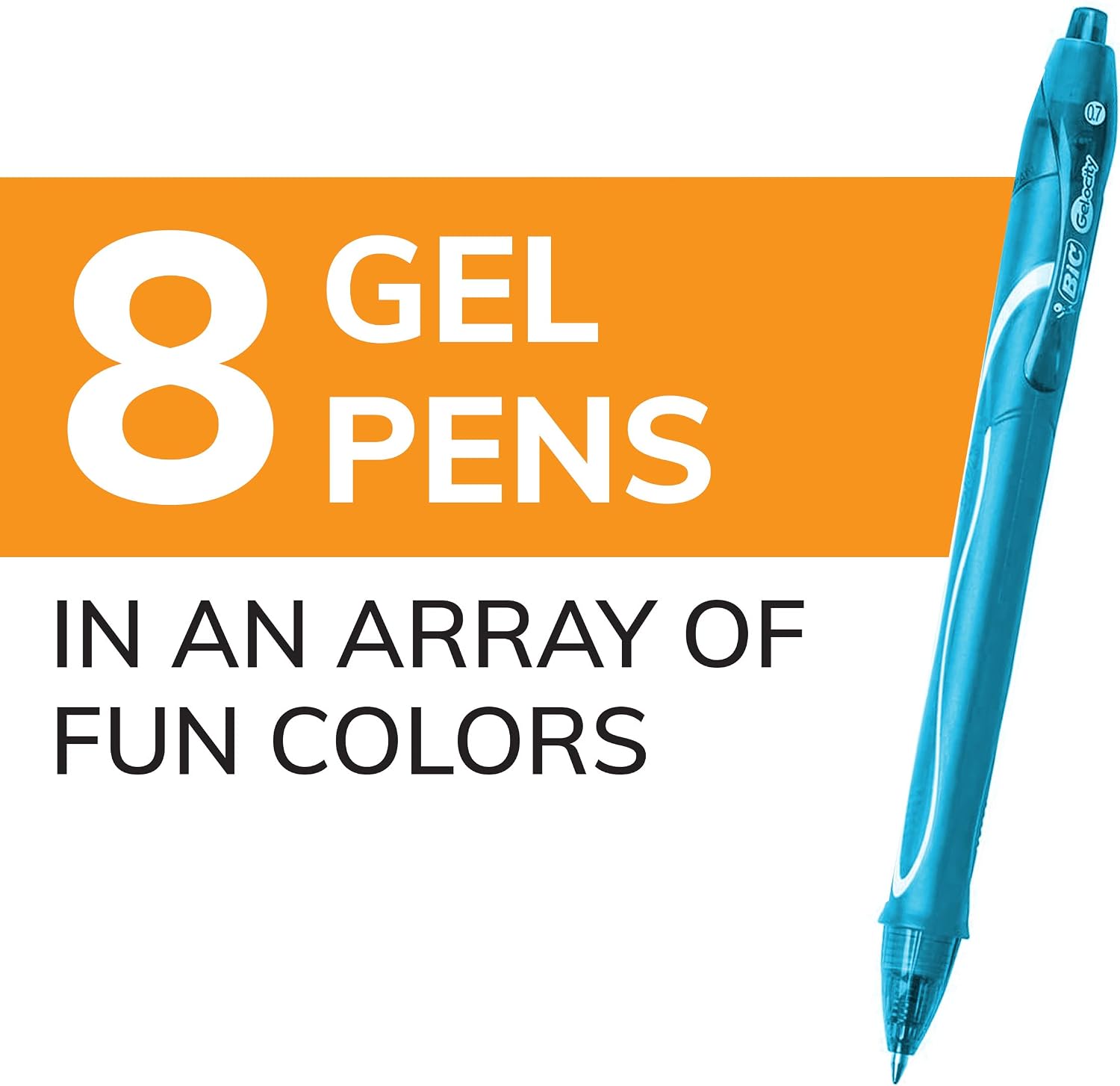 BIC Gelocity Quick Dry Ocean Themed Gel Pen Set, Medium Point, 0.7mm