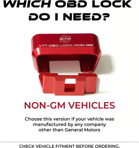 VTT OBD2 Port Lock | Non-GM Vehicles ONLY