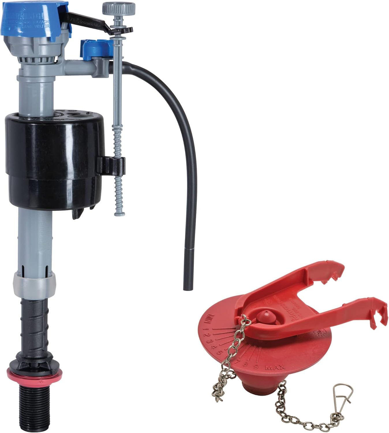 Fluidmaster K-400H-039 Toilet Fill Valve & 2-Inch Flapper Repair Kit