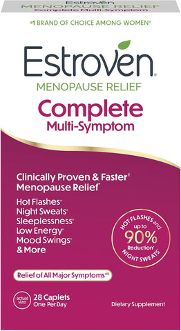 Estroven Complete Multi-Symptom Menopause Supplement for Women, 28 Count