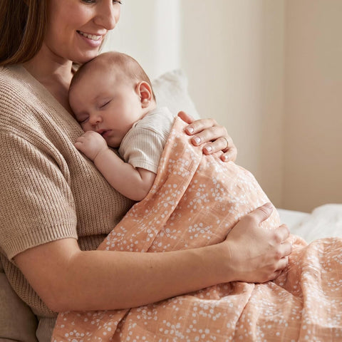 Muslin Swaddle Blankets for Newborn, Cotton Receiving Blanket