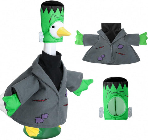 2 Pcs Halloween Monster Goose Outfits, Grey Porch Goose Monster Costume