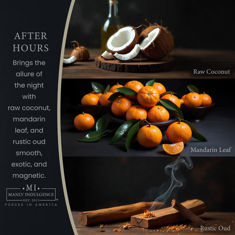 Manly Indulgence After Hours Scented Wax Melts, Wax Melt Warmer Cubes, Long Lasting Scented Wax Warmer Cubes, 4 Pack, 6 Cubes Each - Made in The USA